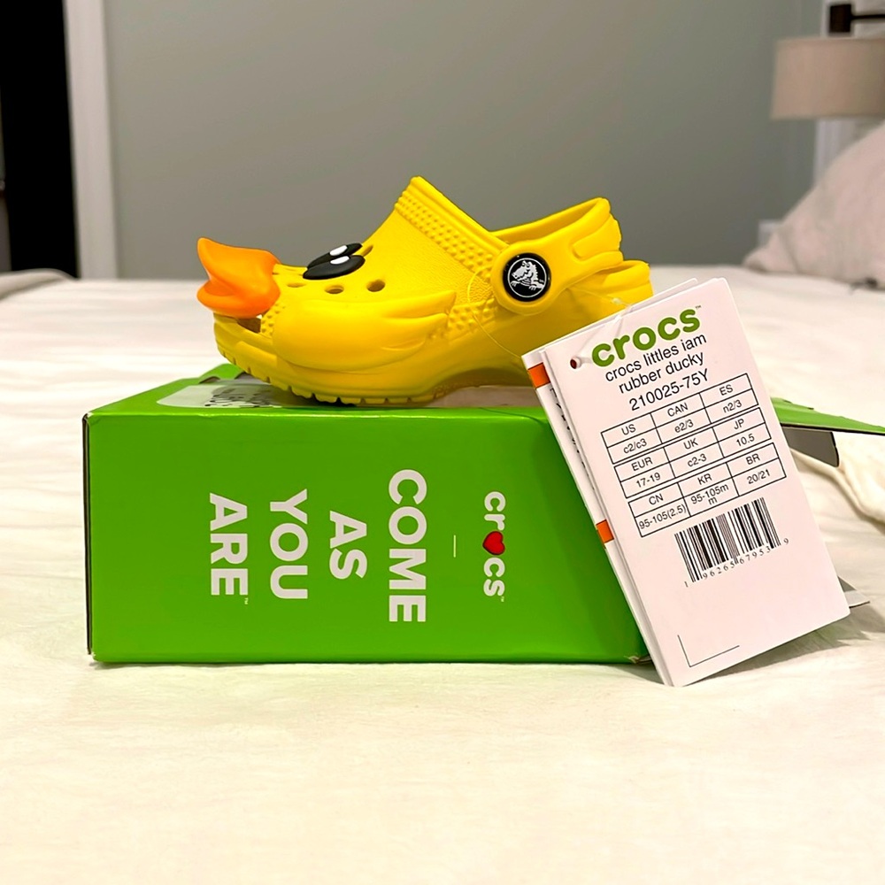 Baby Duck Crocs, brand new, never worn or used, perfect condition